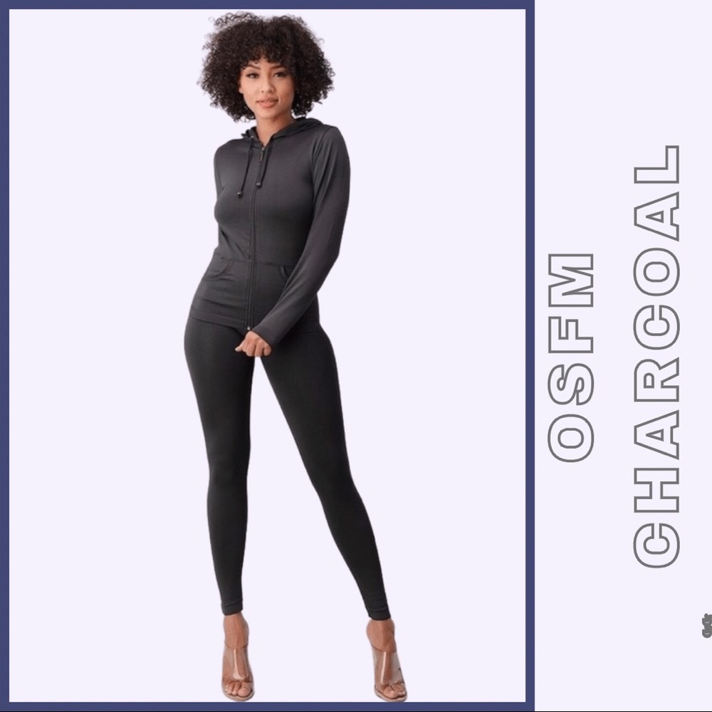 Charcoal Hoodie Legging Set